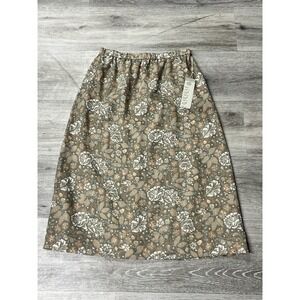 Vintage 1970s The Wilroy Traveler Cottage Core Floral Skirt Size 14 NWT